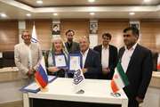 نشست هیأت رئیسه دانشگاه با مسئولین دانشگاه زبان‌شناسی نیژنی نوگراد روسیه