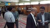 گزارش تصویری حضور دکتر طاهر و هیأت همراه، در نماز جماعت دانشکده فنی و مهندسی دانشگاه